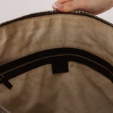 Gucci Chocolate Guccissima Bree Large Leather Dome Bag