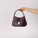 Gucci Chocolate Calfskin Small Whipstitch Bag