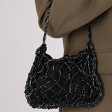 Rare Bottega Veneta Satin Beaded Net Mini Bag