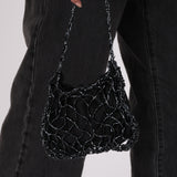 Rare Bottega Veneta Satin Beaded Net Mini Bag