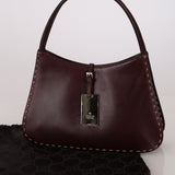 Gucci Chocolate Calfskin Small Whipstitch Bag