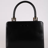 Gucci Leather Lucite Handle Frame Bag