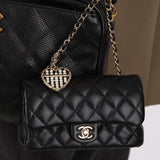 Chanel Micro Classic Double Flap Black Lambskin 2022 GHW
