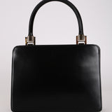 Gucci Leather Lucite Handle Frame Bag