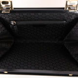 Gucci Leather Lucite Handle Frame Bag