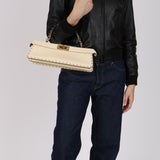 Limited Edition Fendi Metal Stitch Selleria Peekaboo ISEEU Stretch Bag