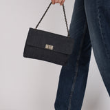 Chanel 2001 Denim Chocolate Bar Reissue Shoulder Bag