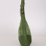 Gucci Green Suede Hasler Horsebit Hobo