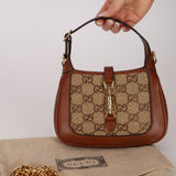 Gucci Charisma Calfskin Crystal GG Mini Jackie 1961