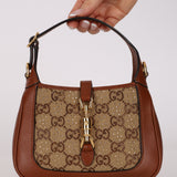 Gucci Charisma Calfskin Crystal GG Mini Jackie 1961
