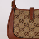 Gucci Charisma Calfskin Crystal GG Mini Jackie 1961