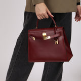 Hermès Kelly 28 Rouge H Box Sellier 1997 GHW