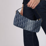 Dior 2024 Denim Oblique Diorstar Nomad Pochette