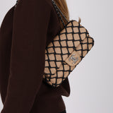 Rare Chanel 2011 Saint-Tropez Canebiers Medium Single Flap