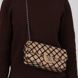 Rare Chanel 2011 Saint-Tropez Canebiers Medium Single Flap