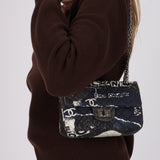 Chanel 2020 Graffiti Jersey Reissue 2.55 Flap Bag 225