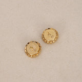 Chanel 2024 CC Crystal Sunshine Earrings