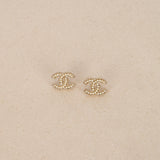 Chanel 2012 CC Pearl Earrings