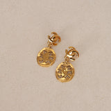 Chanel 1990s CC Cocomark Clip-On Earrings 24K GP
