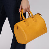 Louis Vuitton Tassili Yellow Epi Speedy 25