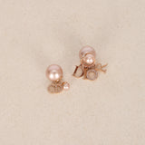 Dior Rose Pearl and Crystal Tribales Earrings