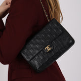 Chanel 2003 Lucky Charm Embossed Chocolate Bar Double-Sided Flap
