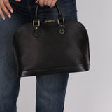 Louis Vuitton Black Epi Leather Alma GM