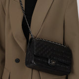 Rare Chanel Paris-Dallas Old Glory Chanel Flag Small Single Flap Black Embossed Calfskin 2014 SHW