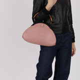 Gucci Mauve Bison Bamboo Pagoda Frame Bag