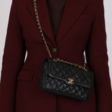 Chanel 2015 Crumpled Caviar Small Flap Bag