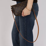 Louis Vuitton 2002 Monogram Pochette Accesories Long Strap