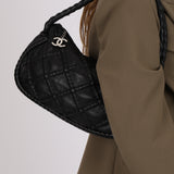 Chanel 2006 Lambskin Quilted Hidden Chain Hobo