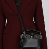 Limited Edition Louis Vuitton Leather Crystal Beaded Capucines BB