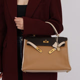 Limited Edition Hermes 2003 Tricolore Taurillon Clemence Kelly 32 Retourne BGHW