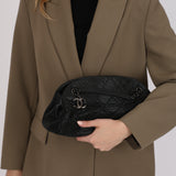 Chanel 2012 Iridescent Blistered Satin Just Mademoiselle Small Bowling Bag