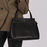 Celine Alligator Embossed Leather Small Edge Bag