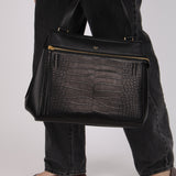 Celine Alligator Embossed Leather Small Edge Bag