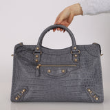 Balenciaga Croc Embossed Medium City Bag Giant 12