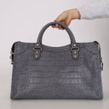 Balenciaga Croc Embossed Medium City Bag Giant 12