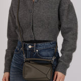 Loewe Mini Khaki Green Puzzle Bag