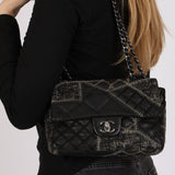 Ultra-Rare Chanel Medium Single Flap Black Patchwork 2011 DSHW