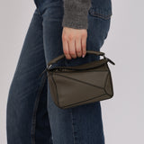 Loewe Mini Khaki Green Puzzle Bag