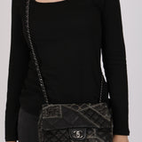 Ultra-Rare Chanel Medium Single Flap Black Patchwork 2011 DSHW