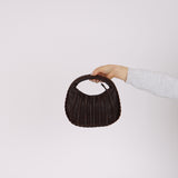 Bottega Veneta Chocolate Dune Mini Hobo Bag