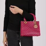 Christian Dior Medium Lady Magenta Perforated 2007