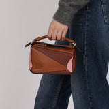 Loewe Tricolor Pink Mini Puzzle Bag