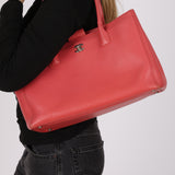 Chanel Medium Cerf Executive Tote Coral Pink Caviar 2014 SHW