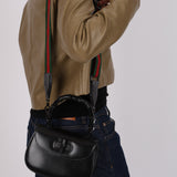 Limited Edition Gucci Dyana Lux Calfskin Monochrome Bamboo 1947 Mini Top Handle Bag