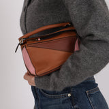 Loewe Tricolor Pink Mini Puzzle Bag