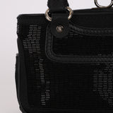 Celine Black Beaded Mini Boogie Bag with Kisslock Pouch